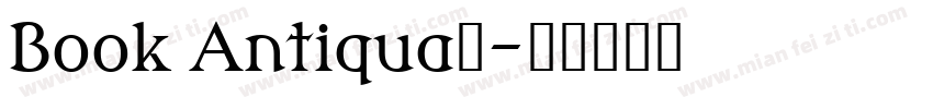 Book Antiqua字字体转换